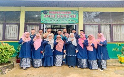 Visitasi Asesor Dalam Rangka Akreditasi Perpustakaan Amir Hamzah SMP Negeri 1 Pasir Penyu